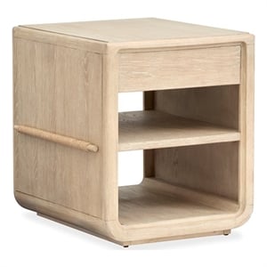 Bowery Hill Contemporary Wood Chairside End Table in Brown Finish