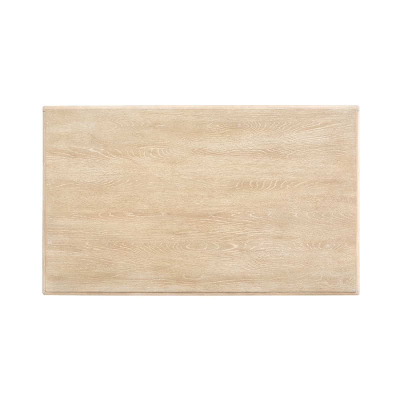 Bowery Hill Contemporary Wood Brown Rectangular Cocktail Table With Casters