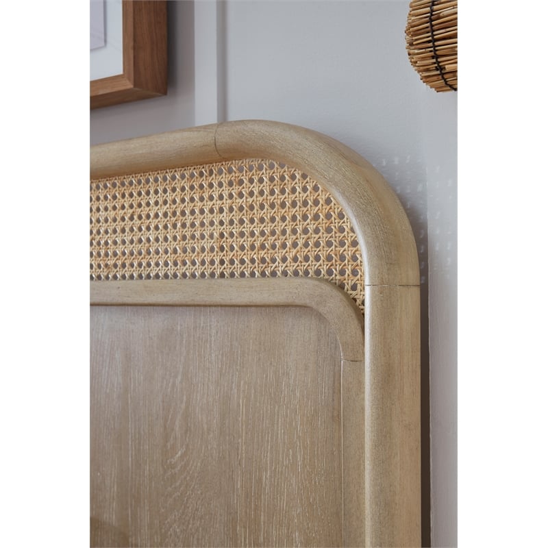 Bowery Hill Transitional Wood Brown California King Panel Bed