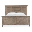 Bowery Hill Traditional Dovetail Grey King Shutter Panel Bed