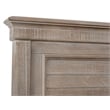 Bowery Hill Traditional Dovetail Grey King Shutter Panel Bed