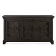 Bowery Hill Traditional Pine Veneer and Pine Solids Peppercorn Server