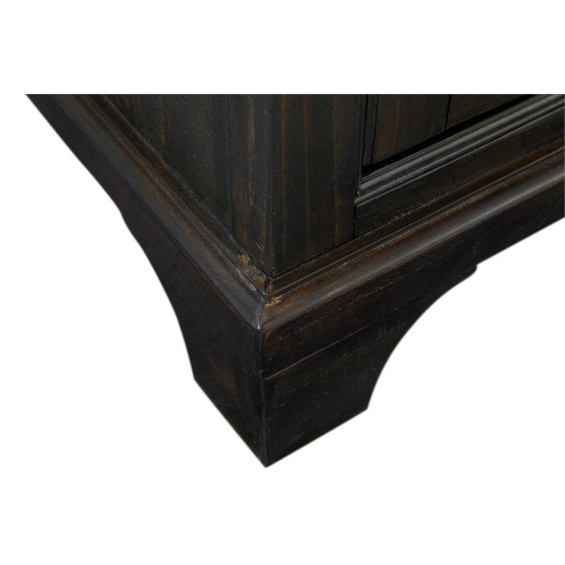 Bowery Hill Traditional Pine Veneer and Pine Solids Peppercorn Server