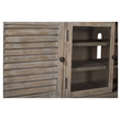 Bowery Hill Traditional Pine Veneer and Pine Solids Dovetail Gray Small Console
