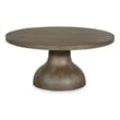 Bowery Hill Transitional Brown Porpoise Round Cocktail Table