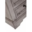 Bowery Hill Transitional Antique Gray Wood 3-drawer Nightstand