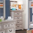 Bowery Hill Modern Transitional Antique Gray Wood 4-drawer Chest