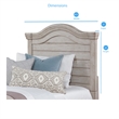Bowery Hill Modern Transitional Twin Antique Gray Wood Headboard