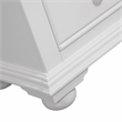 Bowery Hill Eggshell White Wood Triple Dresser with Dressing Mirror