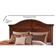 Bowery Hill Transitional Tobacco Wood Finish King Panel Headboard