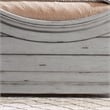 Bowery Hill Modern Transitional Antique Gray Wood King Panel Bed