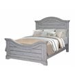 Bowery Hill Modern Transitional Antique Gray Wood King Panel Bed