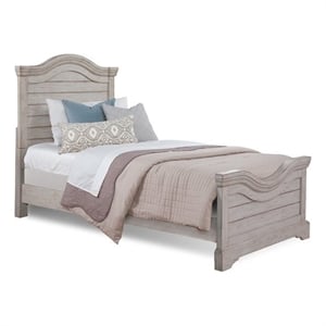 Bowery Hill Modern Transitional Antique Gray Wood Full Size Bed