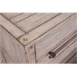 Bowery Hill Modern Farmhouse 4-Drawer White-washed Wood Chest