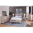 Bowery Hill Modern Farmhouse 4-Drawer White-washed Wood Chest
