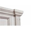 Bowery Hill Transitional Antique White Wood Queen Panel Headboard