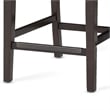 Bowery Hill Transitional Walnut Stationary Wood Counter 26-inch Barstool
