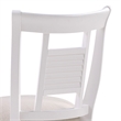 Bowery Hill White Solid Wood 360-degree Swivel Counter Bar Stool