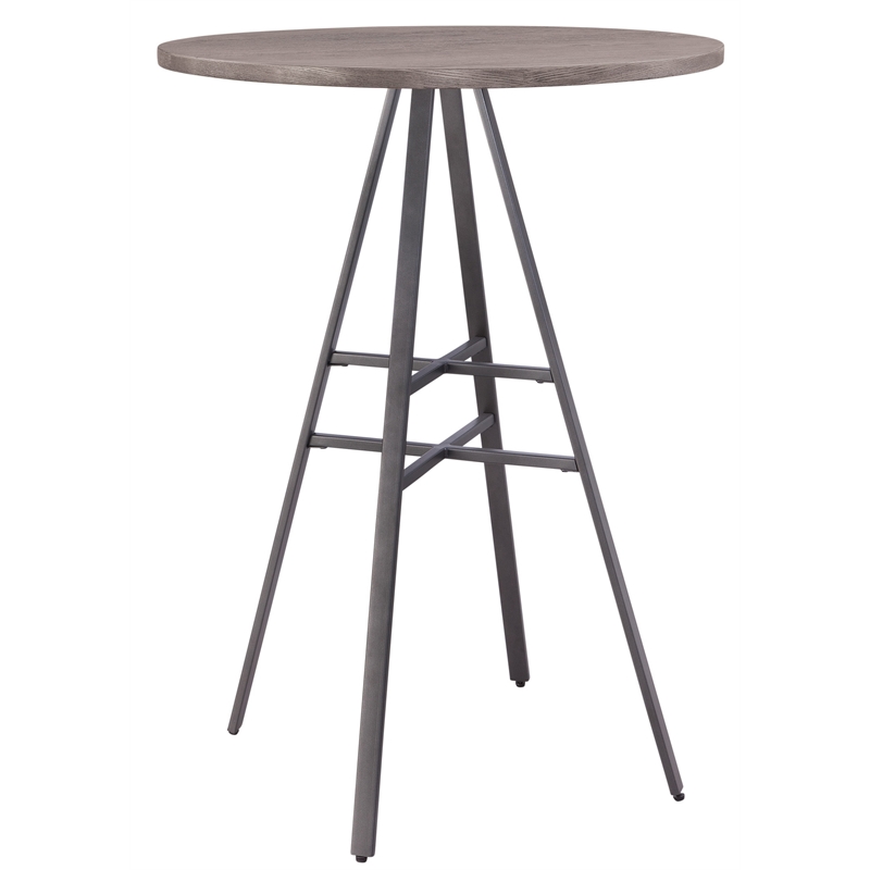 Bowery Hill Transitional Gray Metal and Wood 42