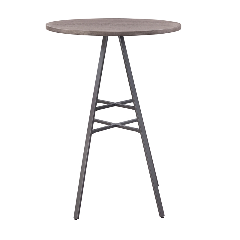 Bowery Hill Transitional Gray Metal and Wood 42