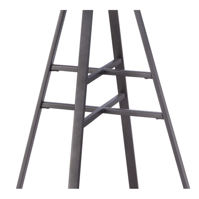 Bowery Hill Transitional Gray Metal and Wood 42