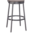 Bowery Hill Traditional Gray Metal Swivel 30