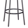 Bowery Hill Traditional Gray Metal Swivel 30