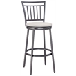 Bowery Hill Traditional Gray Metal Swivel 30