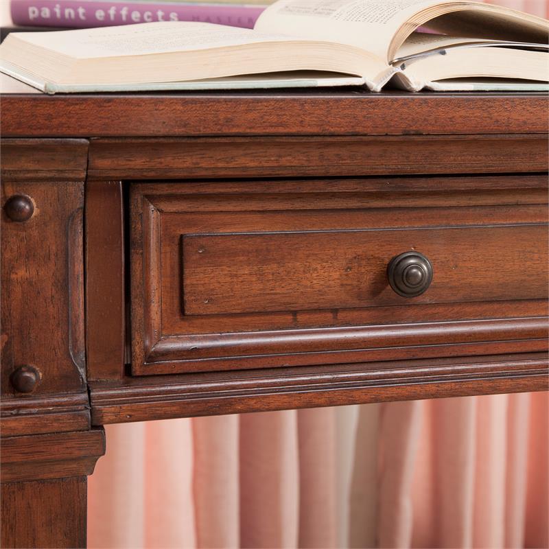Bowery Hill Traditional Rustic Cherry 50-inch Wood Writing Desk