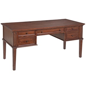 Bowery Hill Traditional Rustic Cherry 60-inch Wood Storage Desk