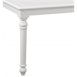Bowery Hill Wood 80-Inch Extenable Leg Table in Eggshell White