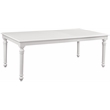Bowery Hill Wood 80-Inch Extenable Leg Table in Eggshell White