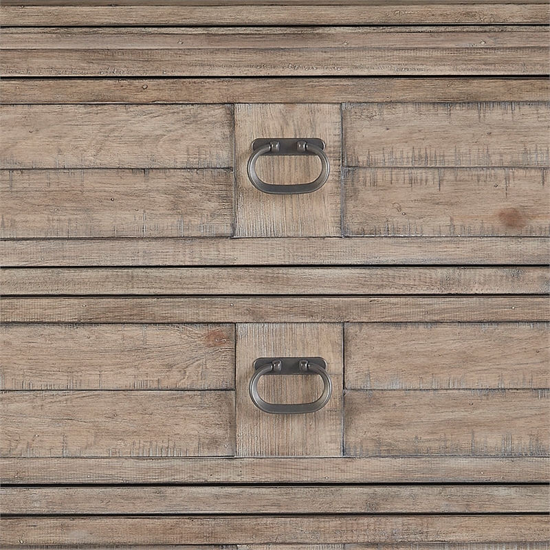 Bowery Hill Beige Antique Sand Wood 5-drawer Farmhouse Style Chest