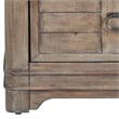 Bowery Hill Beige Antique Sand Wood Two Drawer Farmhouse Style Nightstand