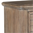 Bowery Hill Beige Antique Sand Wood Two Drawer Farmhouse Style Nightstand