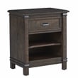 Bowery Hill Modern Farmhouse 1-drawer Rustic Brown Wood Nightstand
