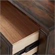 Bowery Hill Modern Farmhouse 1-drawer Rustic Brown Wood Nightstand