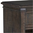 Bowery Hill Modern Farmhouse 1-drawer Rustic Brown Wood Nightstand