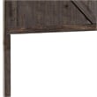 Bowery Hill Modern Farmhouse Rustic Brown Wood Queen Panel Headboard