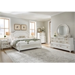 Bowery Hill Mid-Century 2-Drawer with Open Shelf Nightstand in White