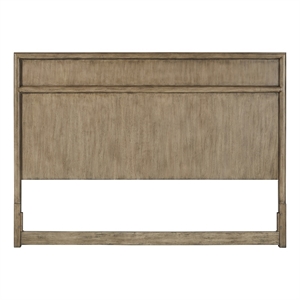 Bowery Hill Modern Transitional King Panel Headboard in Nutmeg