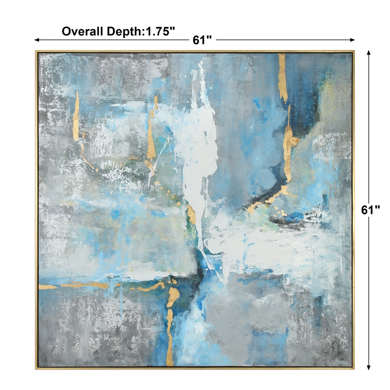 Bowery Hill Meditation Contemporary Wood Canvas Acrylic Art in Multi-Color