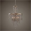 Bowery Hill 6 Light Crystal Chandelier in Silver Swedish Iron