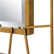 Bowery Hill Contemporary Iron and MDF Rectangular Mirror in Gold