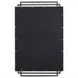 Bowery Hill Iron Metal & MDF Mirror with Silver Highlights in Brushed Gold