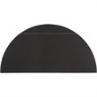 Bowery Hill Contemporary Iron Metal and MDF Window Arch Mirror in Black