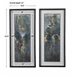 Bowery Hill Glimmering Agate Wood Abstract Prints in Multi-Color (Set of 2)