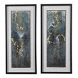 Bowery Hill Glimmering Agate Wood Abstract Prints in Multi-Color (Set of 2)