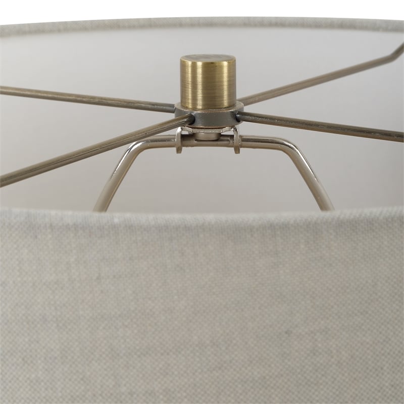 Bowery Hill Contemporary Accent Black Glaze Ceramic Table Lamp