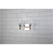 Bowery Hill 2-light Gold Flame-shaped Bath Vanity Light in Chrome